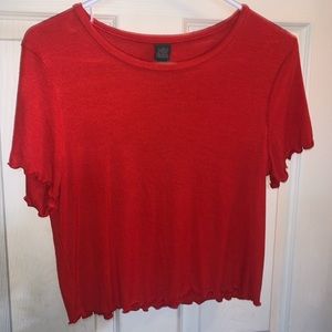 Wild Fable Red Crop Top